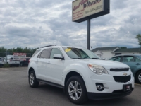 2013 Chevrolet Equinox LT, 205,000 km's, V6, automatic, AWD, alloy wheels, heated leather seats, Cd player, Bluetooth, cruise, sunroof, USB, AUX port, power windows and locks, back-up camera, key-less entry, inspected until October 2022 and more. $8,995.00 Contact Greg at East Coast Wheels 1(506)447-1212.
